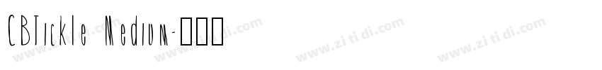 CBTickle Medium字体转换